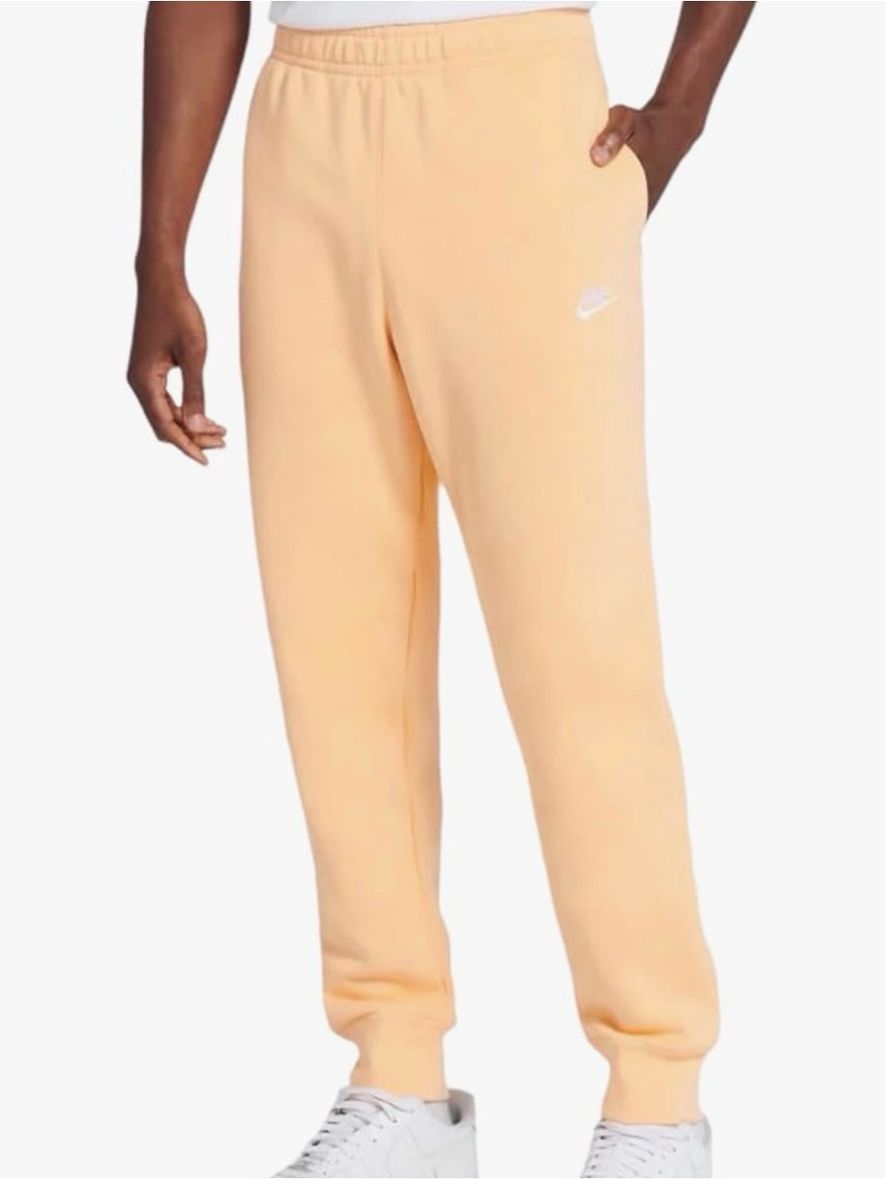 Nike Men's Peach Jogger Pull On Fleece Sweatpants XXL